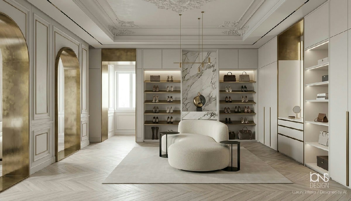 ai dressing room design Australia women's luxury closet Chic temptations. Shop Carissa! mfgstyle_BEBE2288 Size:Cathedral (150